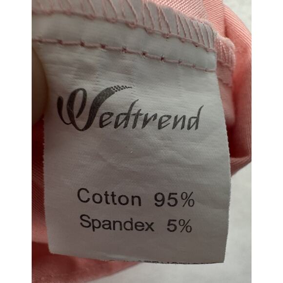 Womens Wedtrend Pink Peach Size XL Vintage Style Heart Button Swing Dress Cotton - Picture 7 of 9